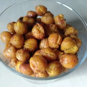Garbanzos horneados bien hehos
