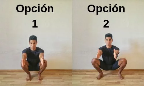 Dos maneras de hacer cuclillas