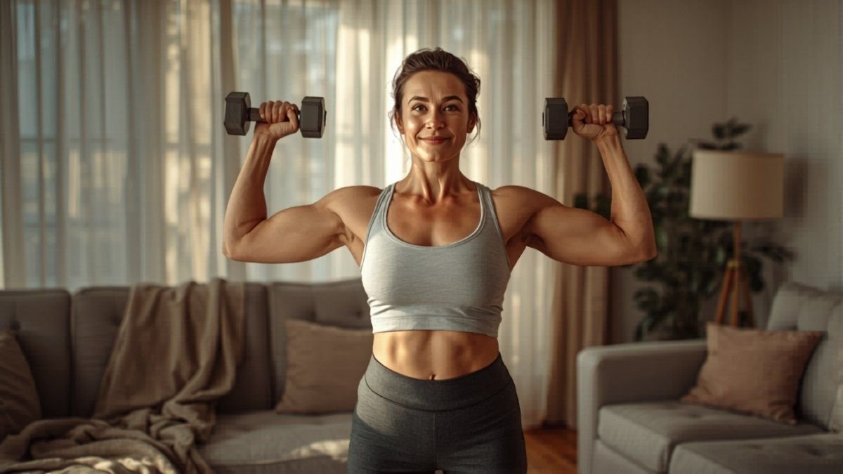 mujer que no se dio cuenta que su cuerpo cambio (viendo su ropa)